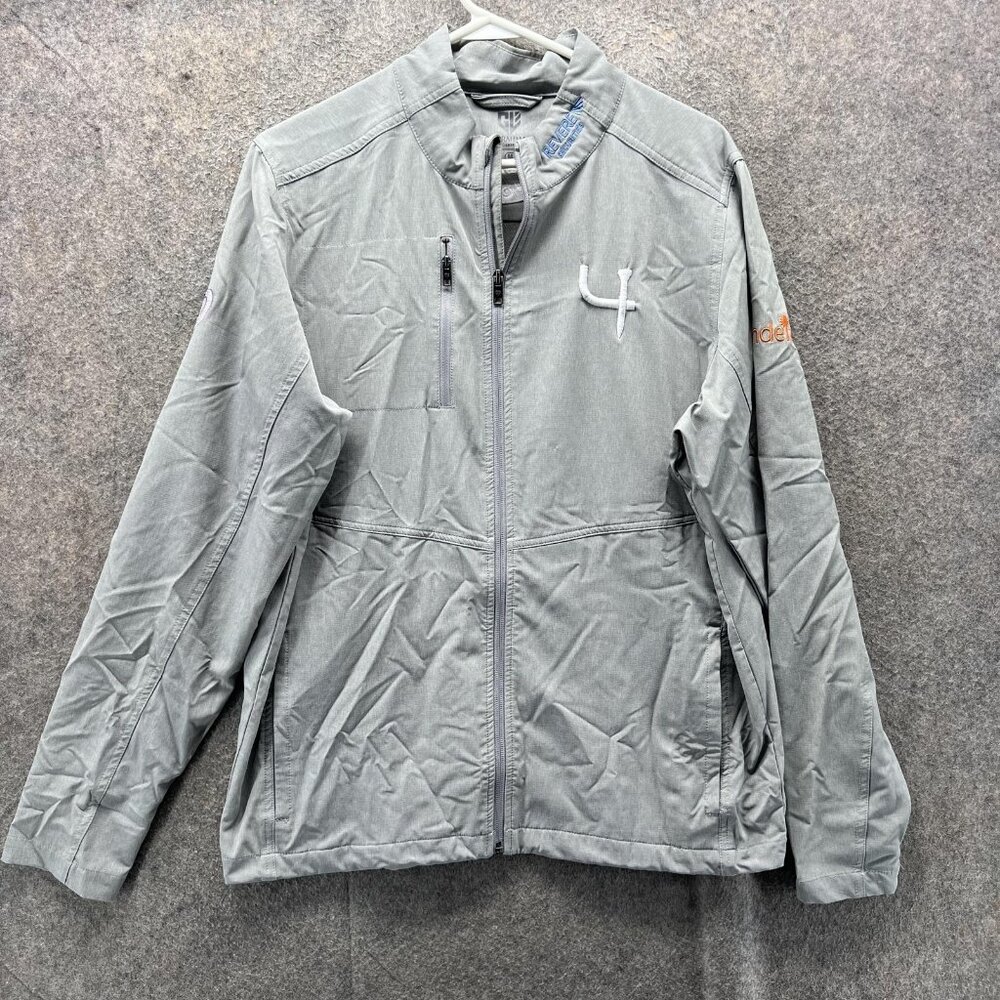 Graham Luxe Jacket Mens Medium Gray Softshell Full Zip Revere Candela GLJ321